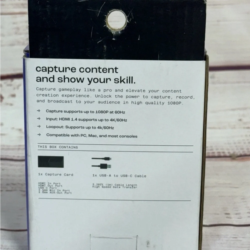 NORTH 1080p/60 Capture Card with Audio Jack - Brand New Sealed! - Picture 2 of 5